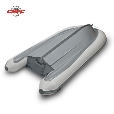 China Water Recreation Small Inflatable 240 To 350cm PVC Or Alloy V Rib Rigid Hypalon Hull Boat for sale