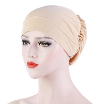 China Fashion Women Turban Hat Tank Top Hijab Soft Hijab Scarf Wrap Cover Inner Muslim Hijab Headscarf Elastic Neck Hijab Hood for sale