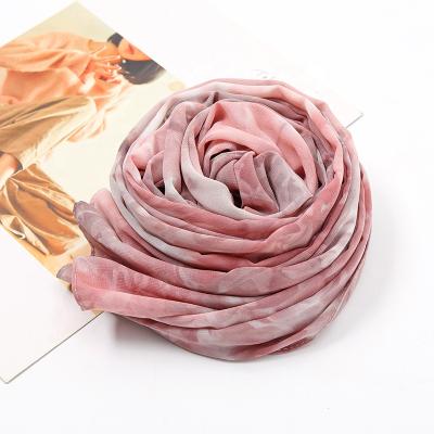 China Wholesale high quality custom hijab shawl malaysia arabic hijab scarves tie dye printed hijab chiffon for sale