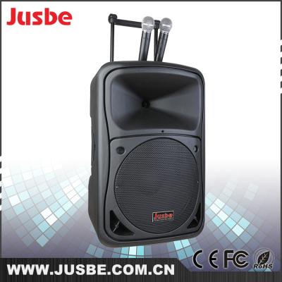 China ABS Jusbe BAS1230P Active Trolley Speaker with USB Port, SD Card Slot, Built-in Battery for sale