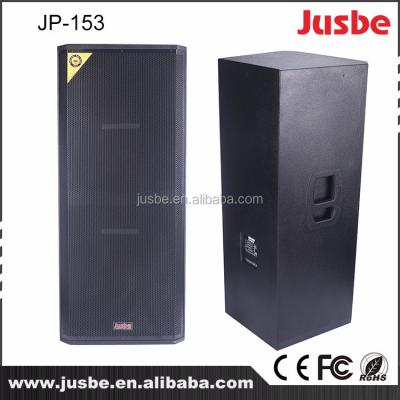 China JP-153 Jusbe outdoor professional dual 15' loudspeaker woofer 15 inch concert stage speaker for sale