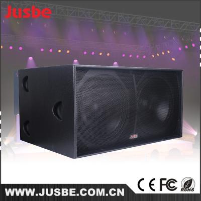 China 18mm Plywood Jusbe S218 2x18 subwoofer neo subwoofer/harga speaker/18 inch car bass subwoofer driver for sale