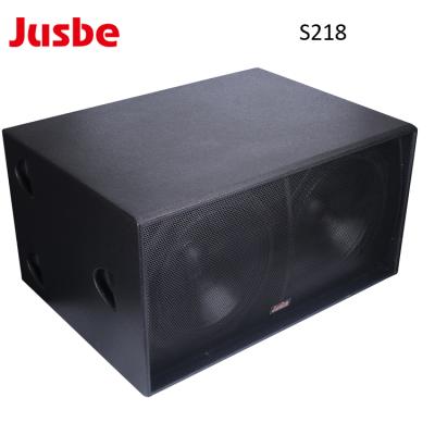 China 18mm Plywood Subwoofer 18inch Dual PA Powerful Subwoofer for sale