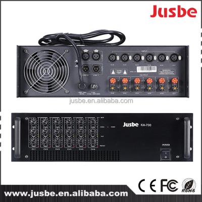 China 4 Ohm 350W 6 Channel Stereo Power Amplifier Factory KA700 for sale