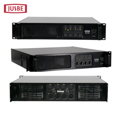 China 10A Jusbe KA-250 4 Channel Multi Channel Power Amplifier for Professional Audio Video and Lighting for sale