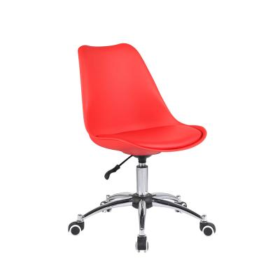 China Promotion (Height)Adjustable Metal Leg Office Chair With Wheels Nordic High Back Scandinavian Office Chair Swivel Gamer Chair for sale