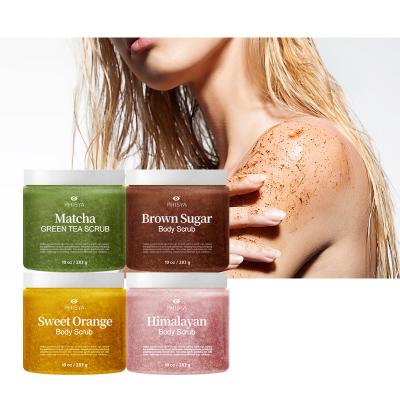 China Exfoliator OEM Body Detergent Sugar Scrub Exfoliator Para El Cuerpo Aroma Shea Set Body Butter Scrub Creamy Wash for sale