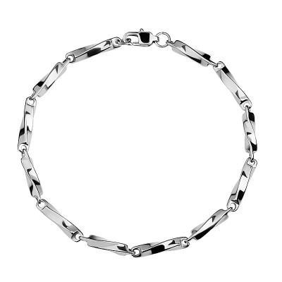 China Other 2022 New Mobius Ring Titanium Steel Bracelet Stainless steel twist-stick baby bracelet jewelry for sale