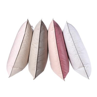 China PORTABLE custom down pillow goose feather filled and sit down high quality goose down pillow for sale