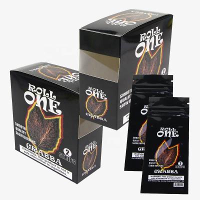 China Recyclable custom printed natural grabba foil mylar wraps cigar wraps packaging pouch bags and display box for sale