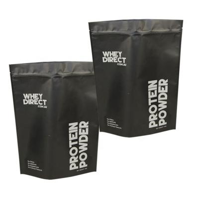 China High Quality Recyclable Custom Doypack Matte Black Stand Up Pouch Zip Lock Coffee Bag Aluminum Foil With Zipper for sale