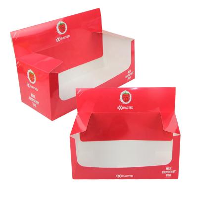 China Recyclable Printed Collapsible Energy Drinks Oil Bottle Paper Packaging Boxes 30ml 12count Beverage Juice Paper Boxes Packaging for sale