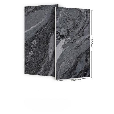 China Piedra moderna de aspecto negro 900X1800mm azulejos de suelo para interiores y exteriores en venta