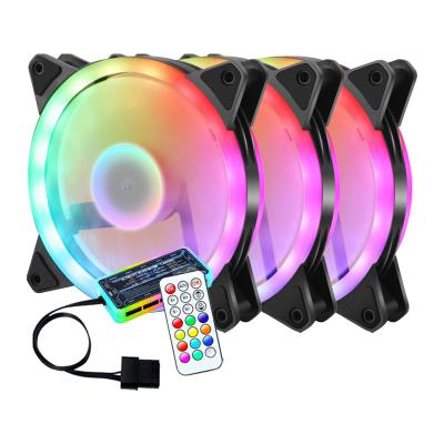 China Mixedcolor Ring Computer Controller Case 3000 Rpm Fani White For Pc Rgb Fan 60Mm Ring Mixedcolor Led Light Wd-3Pack Computer Case Dual for sale