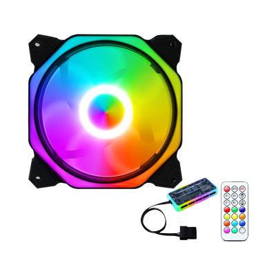 China Custom Computer Logo Cpu Computer Fan Case Cooling Ventilador Case Cooling RGB Led Fan for sale