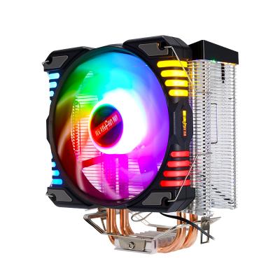 China Computer Case 4 Heat Pipe Tower 4pin CPU Cooler Fan For Desktop Computer for sale