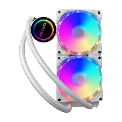 China Computer Case Factory Direct Sale 240mm High Performance Water Heatsink CPU Cooler RGB Argb PWM Fan Fans For CPU for sale