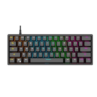 China Multimedia Keys teclado computer mini usb wired mechanical keyboard rgb gaming keyboard for pc for sale