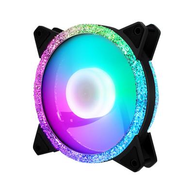 China Computer Case 120mm RGB Fan 12V 6pin Remote Control Modes Quiet Fan RGB Fan for sale