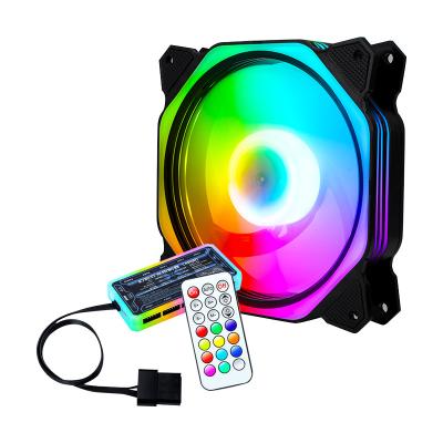 China Factory Direct Sale PC Case Fan Heatsink 120mm RGB RGB Fan Directly Adjustable In A Variety Colors Computer Heatsink for sale