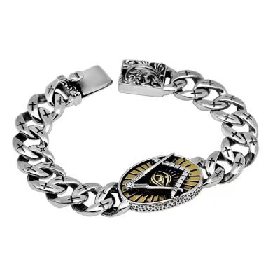 China CLASSIC 2022 Custom Design High Quality 925 Silver Bracelet Men's Bracelet Cheap for sale