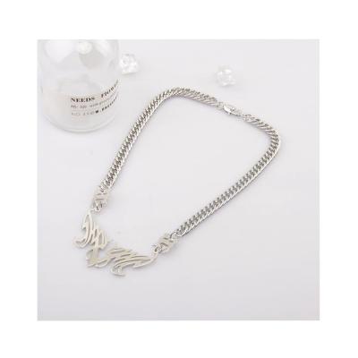 China 2022 CLASSIC Cheap Custom Design High Quality Fashionable Silver Necklace Necklace for sale