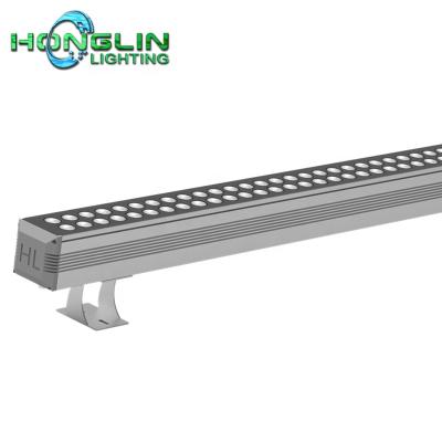 China Hotel RGBW DMX512 Led Wall Seal Architectural Linear Bridge Exterior Wall Seal for sale