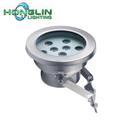 China Garden Stainless Steel Housing IP68 9W RGB Waterproof Boat Pool Lamp LED Bottom Light for sale