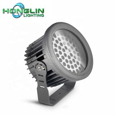 China Hotel Deck Projection Lamp 60w Outdoor Waterproof Round Led Projector 72w RGB DMX512 Spotlight for sale