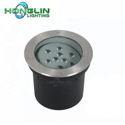 China Garden adjustable angle 18W RGBWW 4in1 led inground light led outdoor underground light for sale