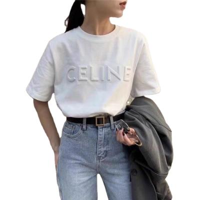 China Anti-Wrinkle Casual Loose Short T-shirt Summer Cotton Casual Long Sleeve Top T-shirt Woman for sale