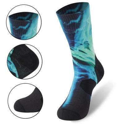 China KANGYI 2020 Sustainable Fashion Hot Sale Printed Stocking Socks Breathable Waterproof Socks For Unisex Spandex/Nylon Casual High 10 Crew for sale