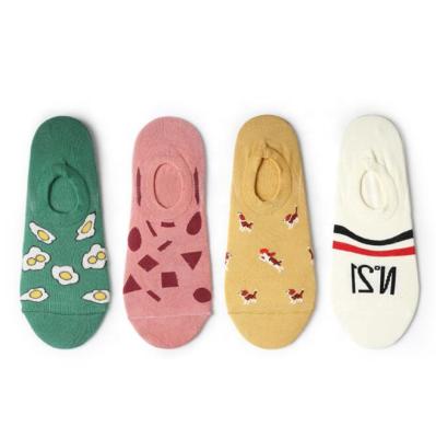 China Ladies 2019 new cotton QUICK DRY socks high quality invisible women's ship thongs NO-exposure socks for sale