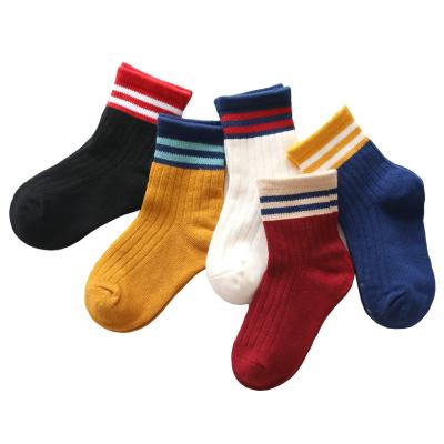 China KANGYI Cotton Kids Tube Socks Kids Crew Sports Viable High Quality Socks In School for sale