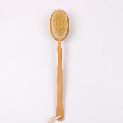 China All Natural Boar Bristle Natural Eco-Friendly Detachable Bath Brush Design Massage Bath Brush Design Bath Brush Detachable Body Care Brush for sale