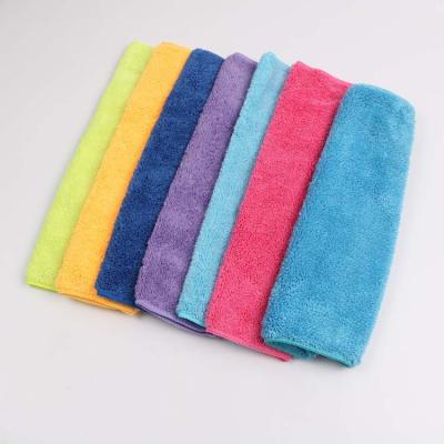 China Super Soft Lint Free Coral Fleece Plush 40*40 Microfiber Microfiber Car Towel Viable Car Cleaning Towel for sale