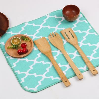 China Sustainable High Quality Microfiber Table Mats Set For Restaurant Kitchen Cares Pad Pad Sets Place Mat Dinner Dining Dish Dish Mat for sale