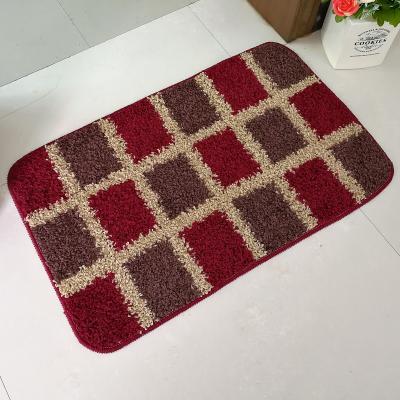 China Elbow Yarn Bath Mat Tpr Bottom Non Slip Non-slip Door Mat Water Proof Kitchen Blanket Floor Mat Viable for sale