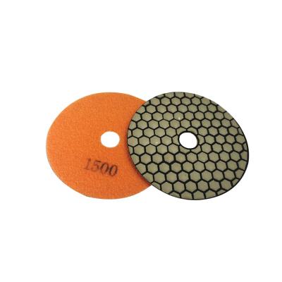 China Car Body 4 Inch No-woven Fiber Dust Removing Microfiber Abrasive Polishing Pads For Grinding Concrete Stone for sale