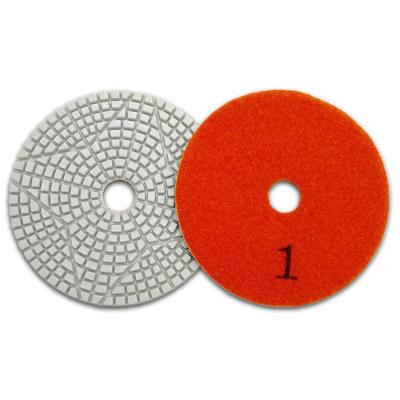 China New High Efficiency Marble Stone Flooring 3 Step Granite Quartz 4inch 100mm Polishing Pads For Granite Marble Stone Quartz for sale