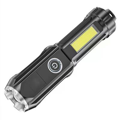 China COB Camping Mini LED Torch Light COB Promotional Light Outdoor Cheap Plastic COB Flashlights for sale