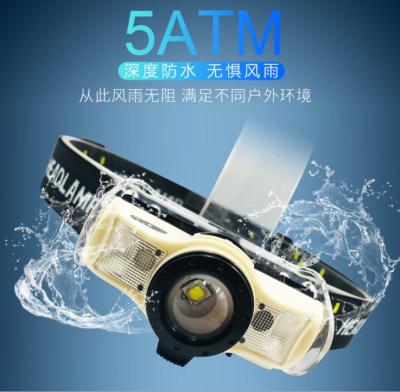 China Hot Sale Camping Headlights Mini Waterproof Detection Bike Led Head Light For Fishing Running for sale