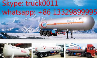 China factory price ASME bulk lpg gas trailer for sale, ASME standard and ASME stamp lpg gas propane tank semitrailer for sale