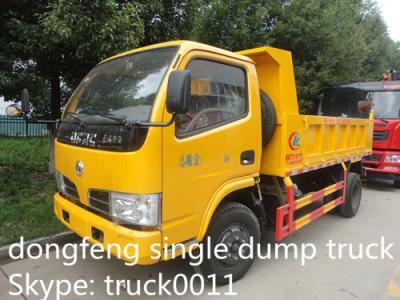 China China dongfeng 4*2 LHD 95hp 3-5tons dump truck for sale, hot sale best price dongfeng diesel 4tons pickup dump truck for sale