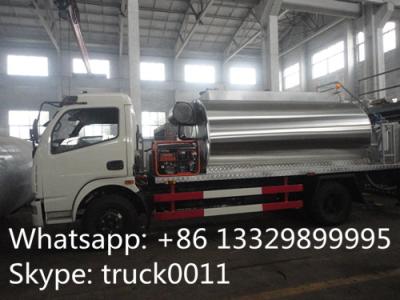 China Dongfeng Furuka 3000L asphalt tank truck for sale, small bitumen tank spraying truck for sale for sale