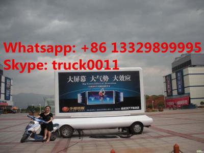 China outdoor mobile LED displays screen advertising billboard trailer for sale, led trailer for sale