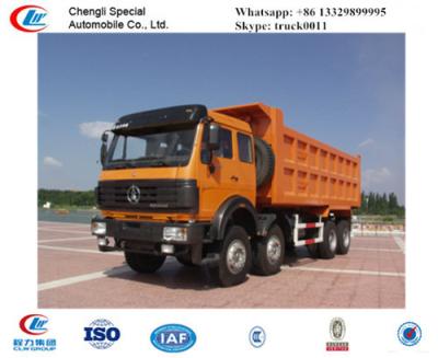 China North Benz 50ton 380hp dump truck for sale, hot sale North Benz heavy duty 8*4 LHD 40tons dump tipper truck for sale