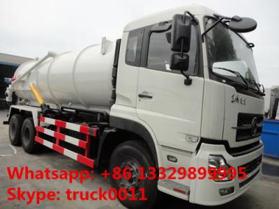 China factory direct sale best price dongfeng tianlong 6*4 16cbm vacuum truck for sale, 245hp 16cbm sludge tank truck for sale for sale