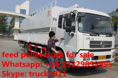 China 8ton-12tons bulk feed tank mounted on cargo truck for sale, 8-12ton poultry feed tank mounted on dongfeng truck for sale for sale