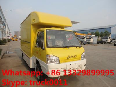 China JAC mini fast food truck,mobile food truck,fast food van 1.5 ton on sale, JAC brand gasoline ice-cream truck for sale for sale